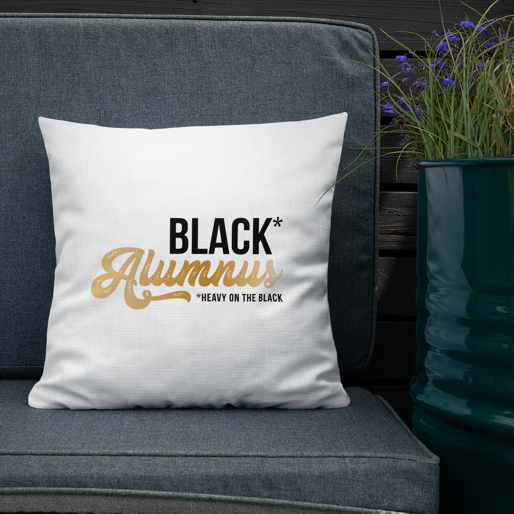 Heavy On The Black Premium Pillow - Alumnus